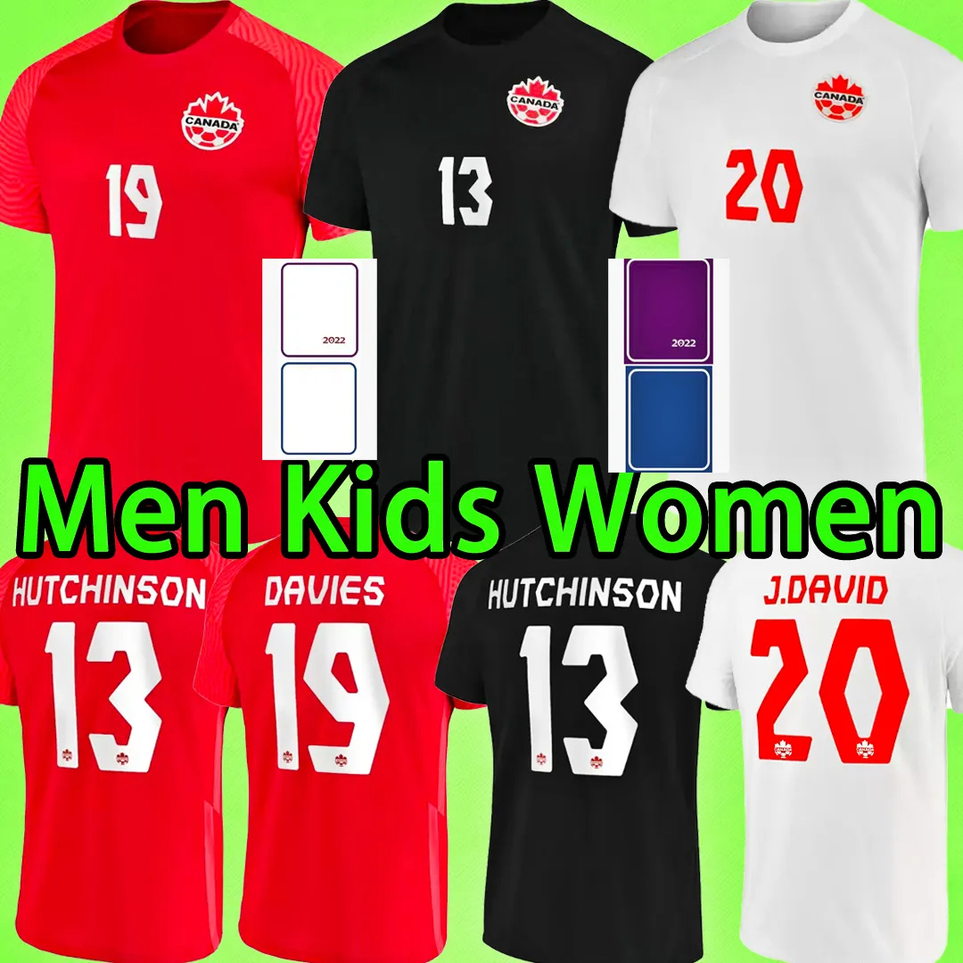 

2022 Canada Soccer Jerseys MEN KIDS KIT WOMEN Uniforms national team DAVIES J.DAVID 22 23 UGBO CAVALLINI MILLAR EUSTAQUIO 2023 football shirt T home away uniform, Men 2022