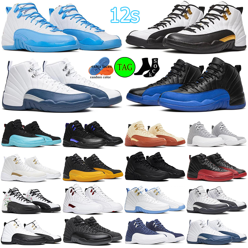 

Mens Basketball Shoes Jumpman 12 12s Retro Outdoor Sneakers Black Taxi Varsity Red University blue Royalty Taxi The Master Floral Dark Grey Designer Trainer Sports, #20