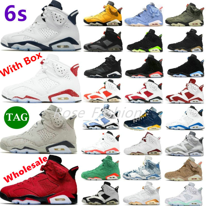 

Midnight Navy 6 6s Basketball Shoes Maroon White Infrared Toro Bull Red Oreo Carmine Bordeaux DMP Tinker Gold Hoops Cool Grey Craft Chrome Athletics Sneakers With Box, 5s oreo 2021