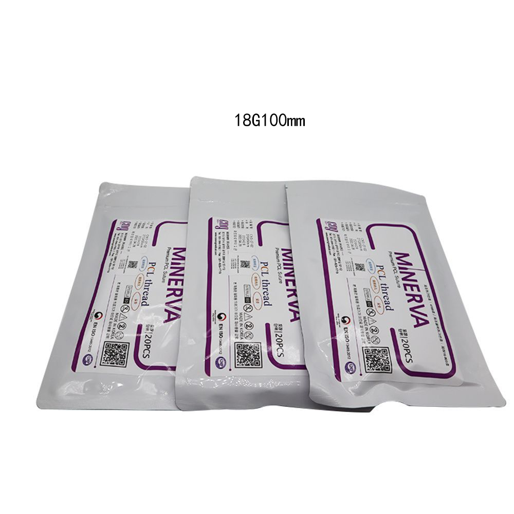 

Tattoo Needles MINERVA Thread Lifting PDO/PCL Thread line Face Lifting line Mono Screw Cog Multi Molding 18G100mm 20pc