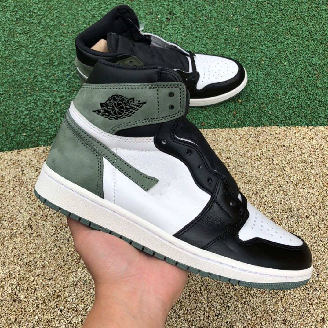 

2023 Brand Sportswear 1 High Basketball Shoes Jumpman 1s High OG Clay Green-Black Summit White Designer Outdoor Sneakers With Original Boxes