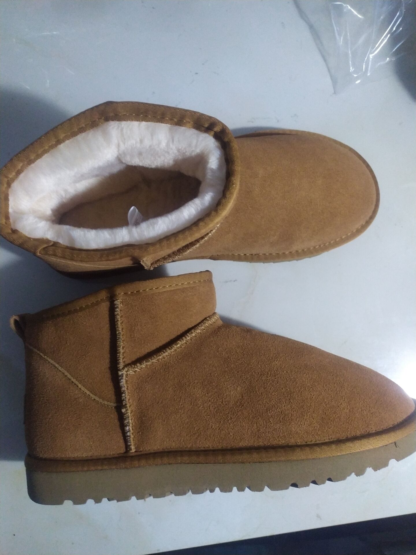 

women's winter snow boots classic ultra mini ankle boots real genuine suede leather, Purple