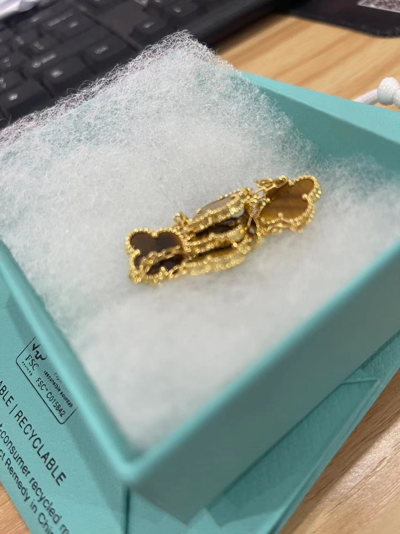 

18K Gold Brand Luxury Clover Designer Charm Bracelets for Women Tigereye 4 Leaf Sweet Link Chain Bracelet Wedding Party Jewelry gift