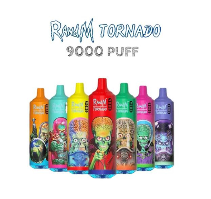 

Disposable Vape Pen E Cigarette 9000 Puff With Airflow Control Rechargeable 850Mah Battery Mesh Coil 18Ml Prefilled Pod Big Vapor Kit Original Randm Tornado Whole