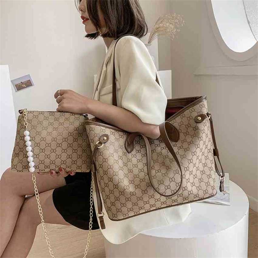 

2023 Bags Outlet Online sale Design new women's large capacity Tote Bag Canvas nylon jacquard single shoulder underarm bag design Handbags, Brown