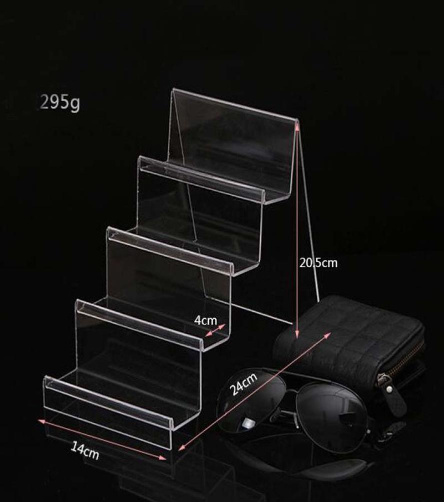 

Fashion Acrylic Transparent Display Shelfs Mobile book Wallet Glasses Rack Multilayers Cellphone Jewellery Display1044127