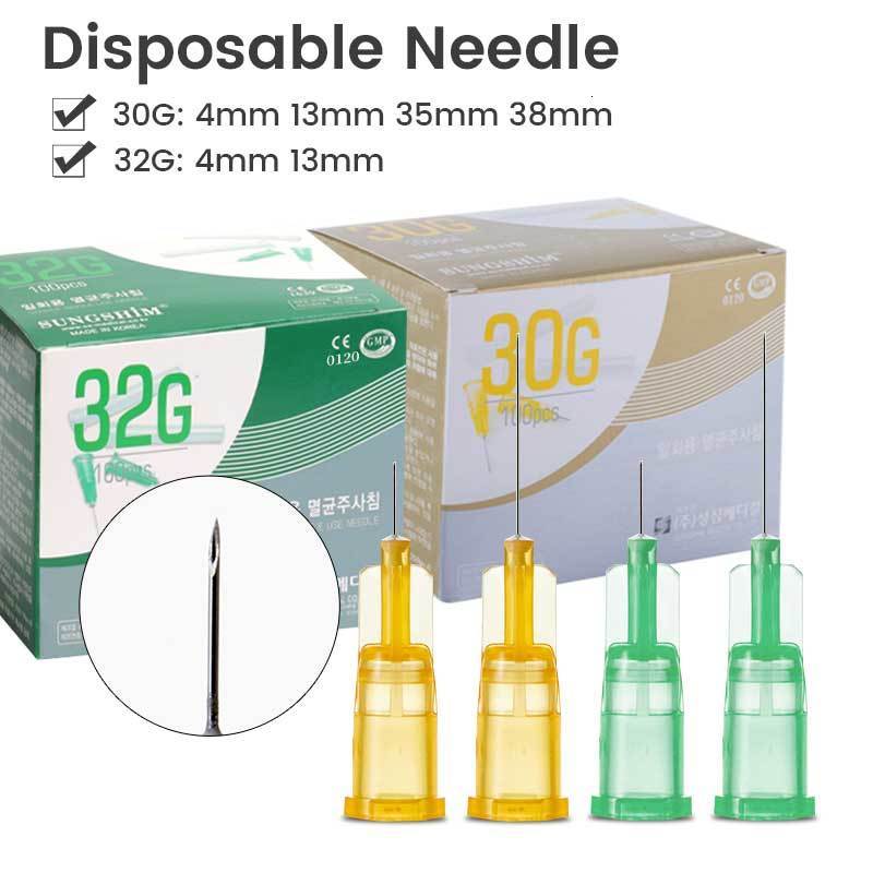 

Tattoo Needles 10pcs50pcs100pcs 30G 32G 4mm 13mm Disposable Micro Teeth Painless Small Sterile Syringes Mesotherapy 230206