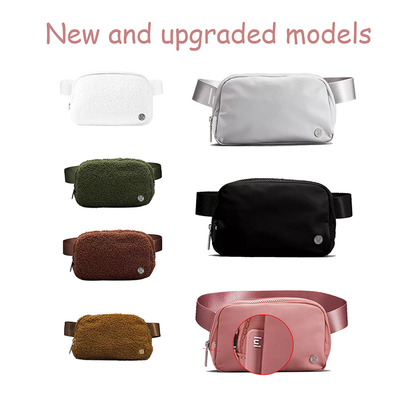 

Yoga everywhere lulu belt fleece waist chest bag lululemen womens Nylon fanny pack mens Designer bag fashion Luxurys handbag purse teddy bumbag Crossbody bags, Nylon-leopard print