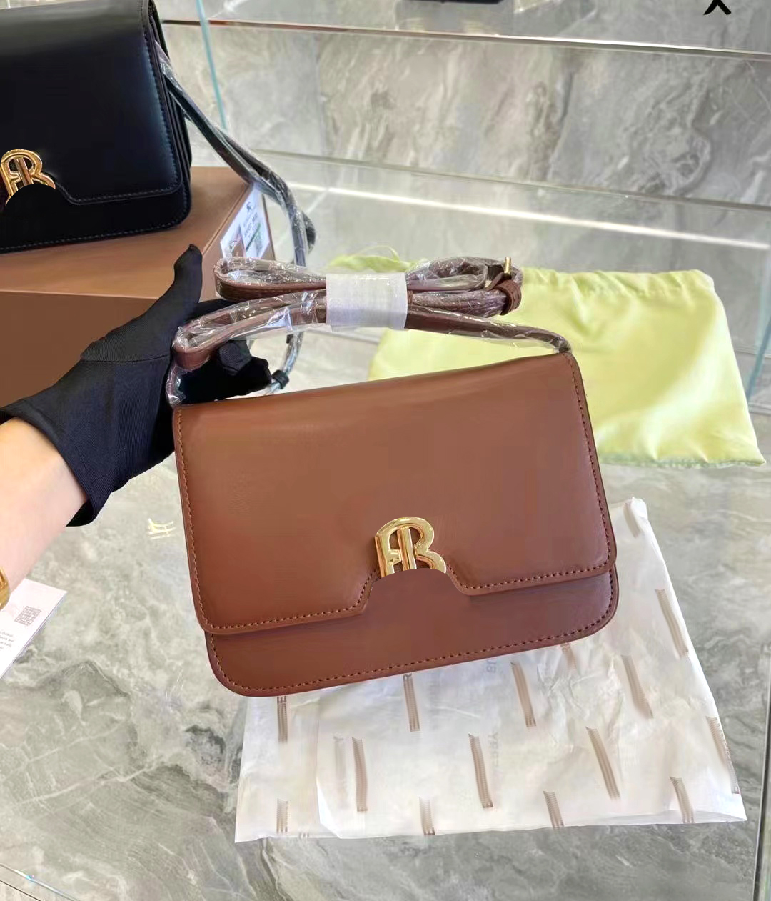 

fashion Classic stripes Shoulder Bag clutch flap Small TB Lock purses Luxurys Designer shoulder handbag Leather Embossing Women's mens wallet crossbody tote Bags, Brown embossing