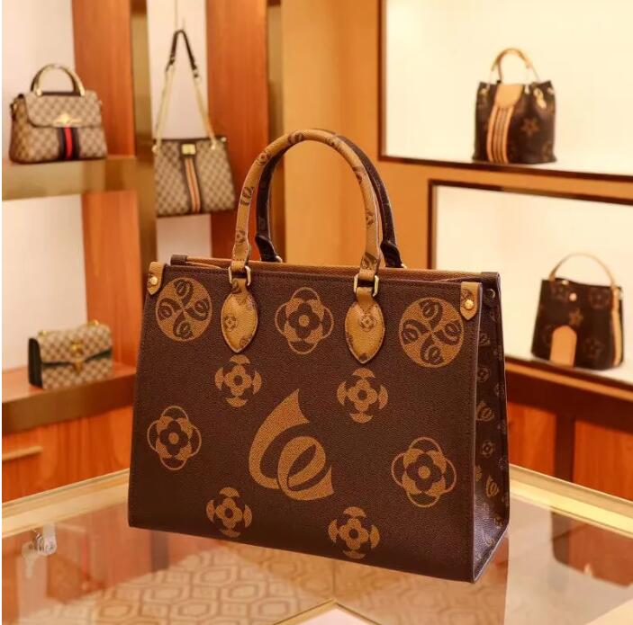 

2023 Fashion ONTHEGO Womens Designers Handbags Shoulder Bag Luxurys Purses Luxury Clutch Women Leather Tote Ladies Cross body Bags
