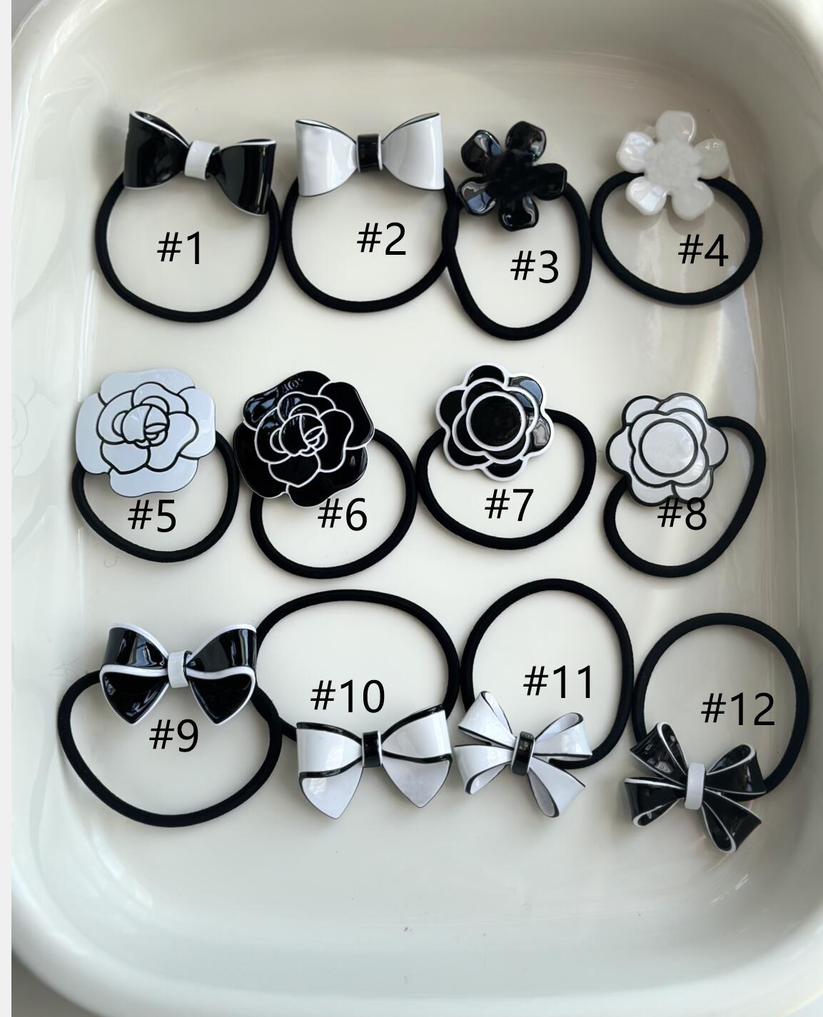 wedding gift acrylic flowers hairtie classical two-c collection hair accessories-image-1098125671