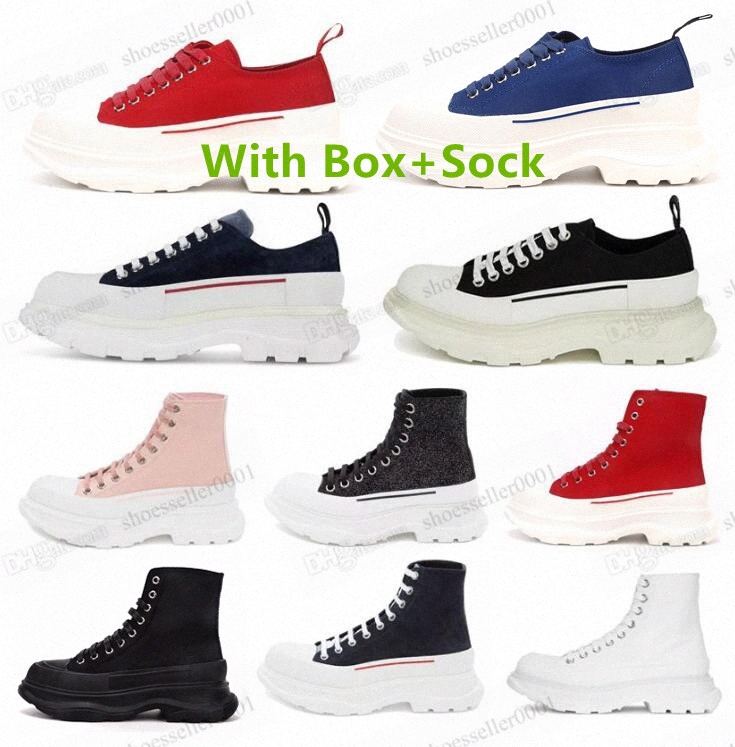 

Classic canvas shoes oversized Tread Slick Platform Arrivals royal pale high black white women lace up casual boots mcqueen mcqueens alexander mc queens espadrille, 17