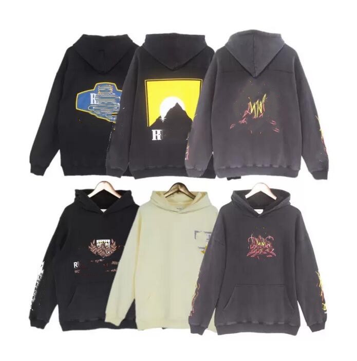 

Mens hoodies RHUDES Hooded Men Women Designer Hoodies fashion Letters printing Pullover Winter Sweatshirts, Cust11