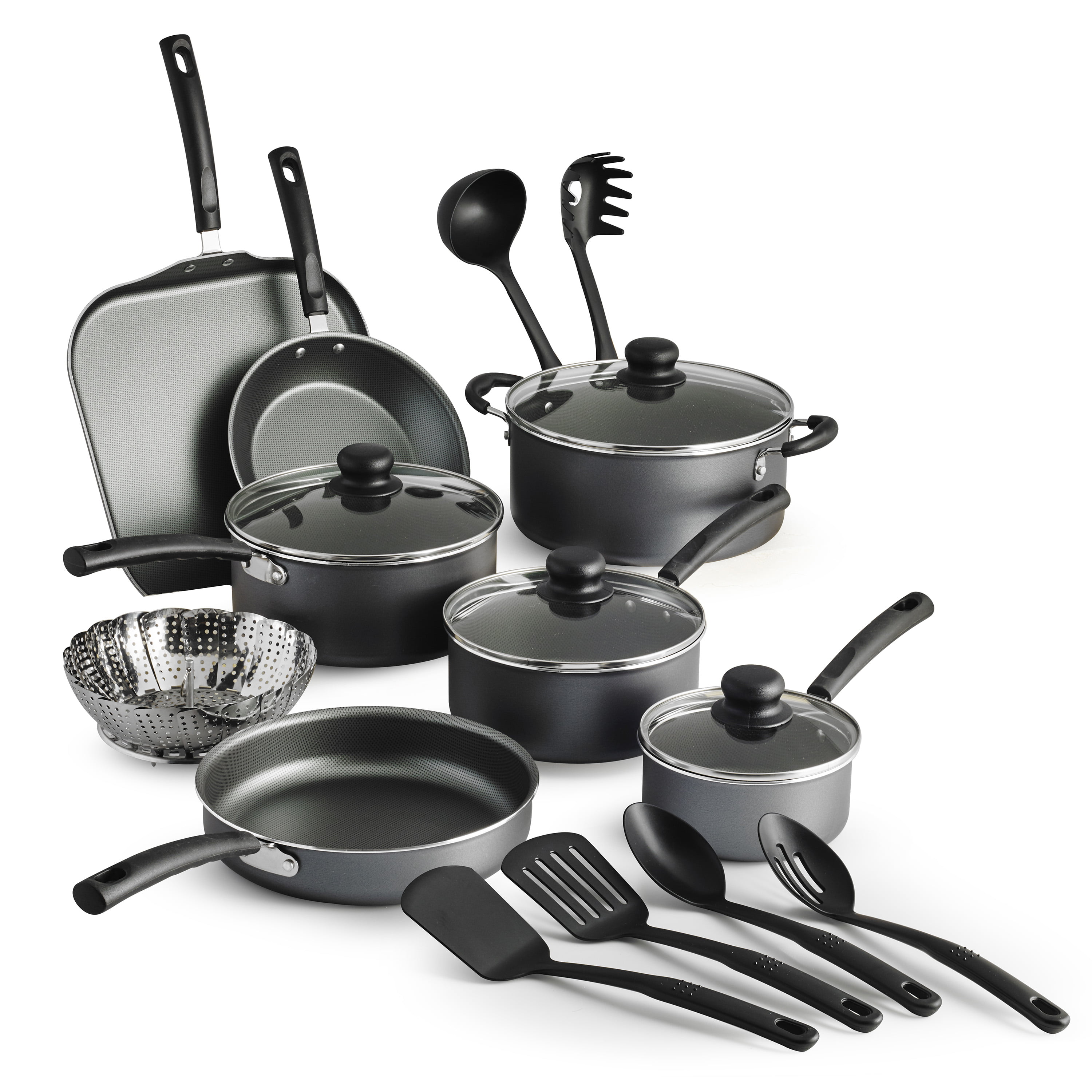 

Tramontina Primaware 18 Piece Non-stick Cookware Set Steel Gray