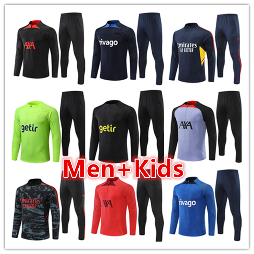 

22 23 ManchesterS mens kids soccer tracksuit jersey set 2022 2023 United men football training suit tracksuits jacket set chandal futbol survetement foot kit