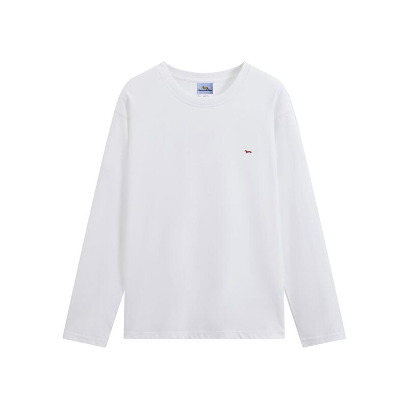 

Spring Soft Men T Shirt 100%Cotton O-Neck Casual Solid Long Sleve Embroidery T-Shirt Harmont Mens Blaine Shirts, Blue