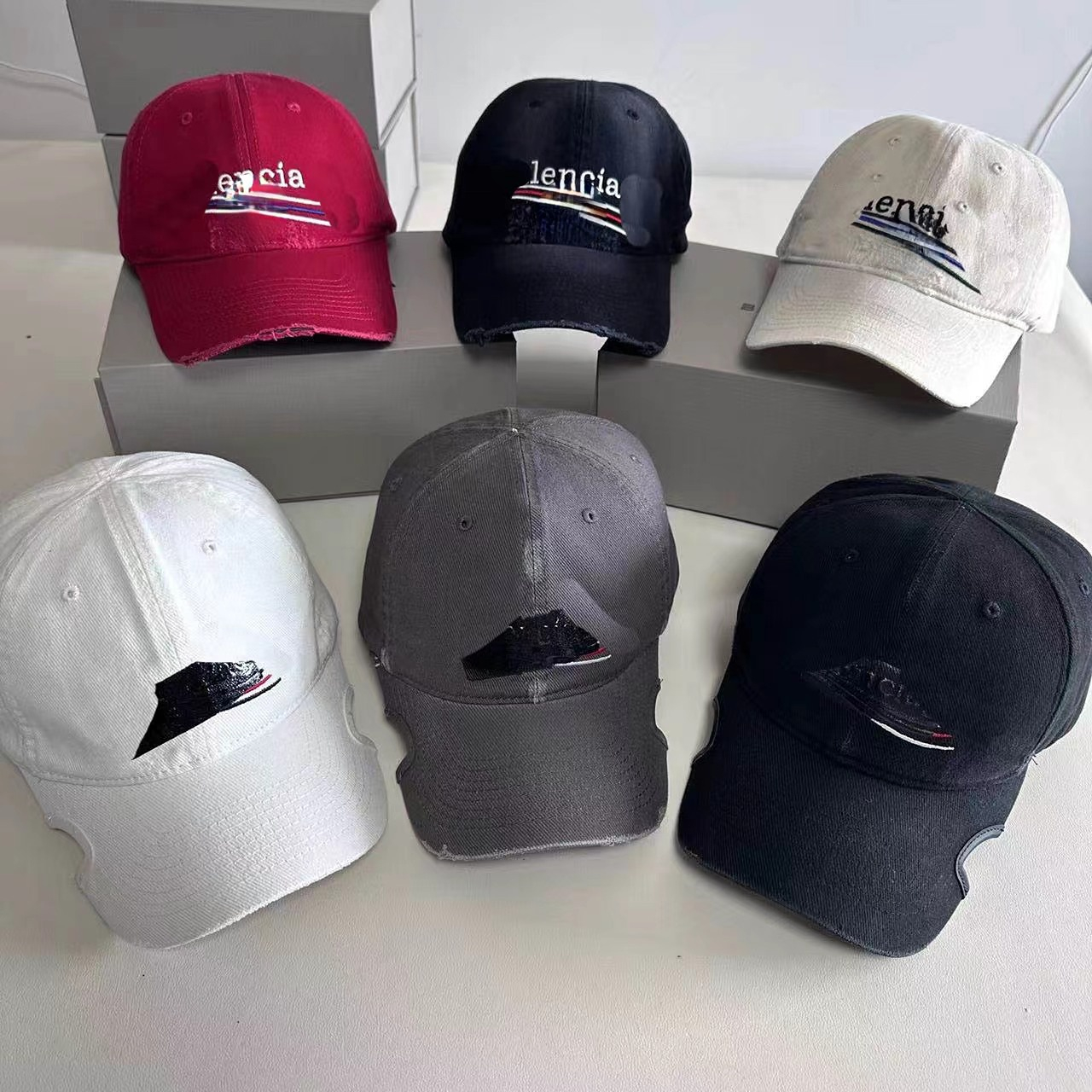 

Designer Embroidered Letter Baseball Cap Shade Vintage, Grey