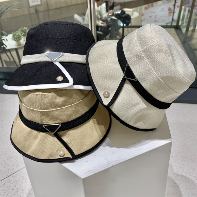 

Luxurys Bucket Hats Summer Sun Prevent Outdoor Activities Soprts Sunhats Casual Letters Striped Designers Fishermen Hats Baseball Caps, Beige