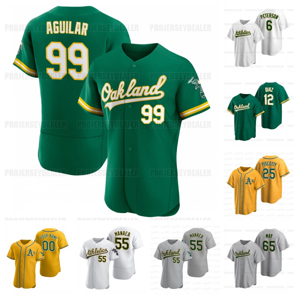 

2023 Athletics Jersey Tony Kemp Seth Brown Ramon Laureano Nick Allen Cristian Pache Jonah Bride Oakland Trevor May Jace Peterson, Yellow cool base mens s-3xl