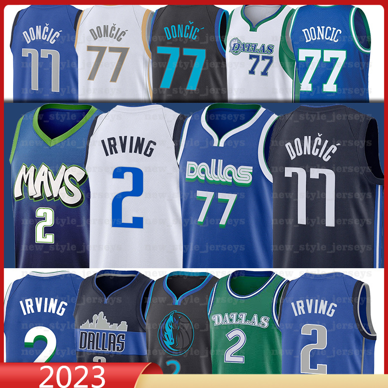 

Kyrie Irving Dallas''Mavericks''2 77 Basketball Jerseys Luka Doncic 2023 Men Youth Jersey Basketball Wear zz12