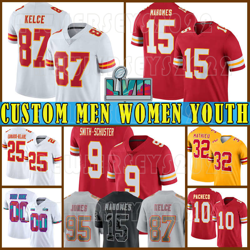 

Travis Kelce Patrick Mahomes Football Isiah Pacheco JuJu Smith-Schuster Kansases City L'Jarius Sneed Nick Bolton Chris Jones Chiefes Clyde Edwards-Helaire McDuffie, Custom women(qiuzhang)