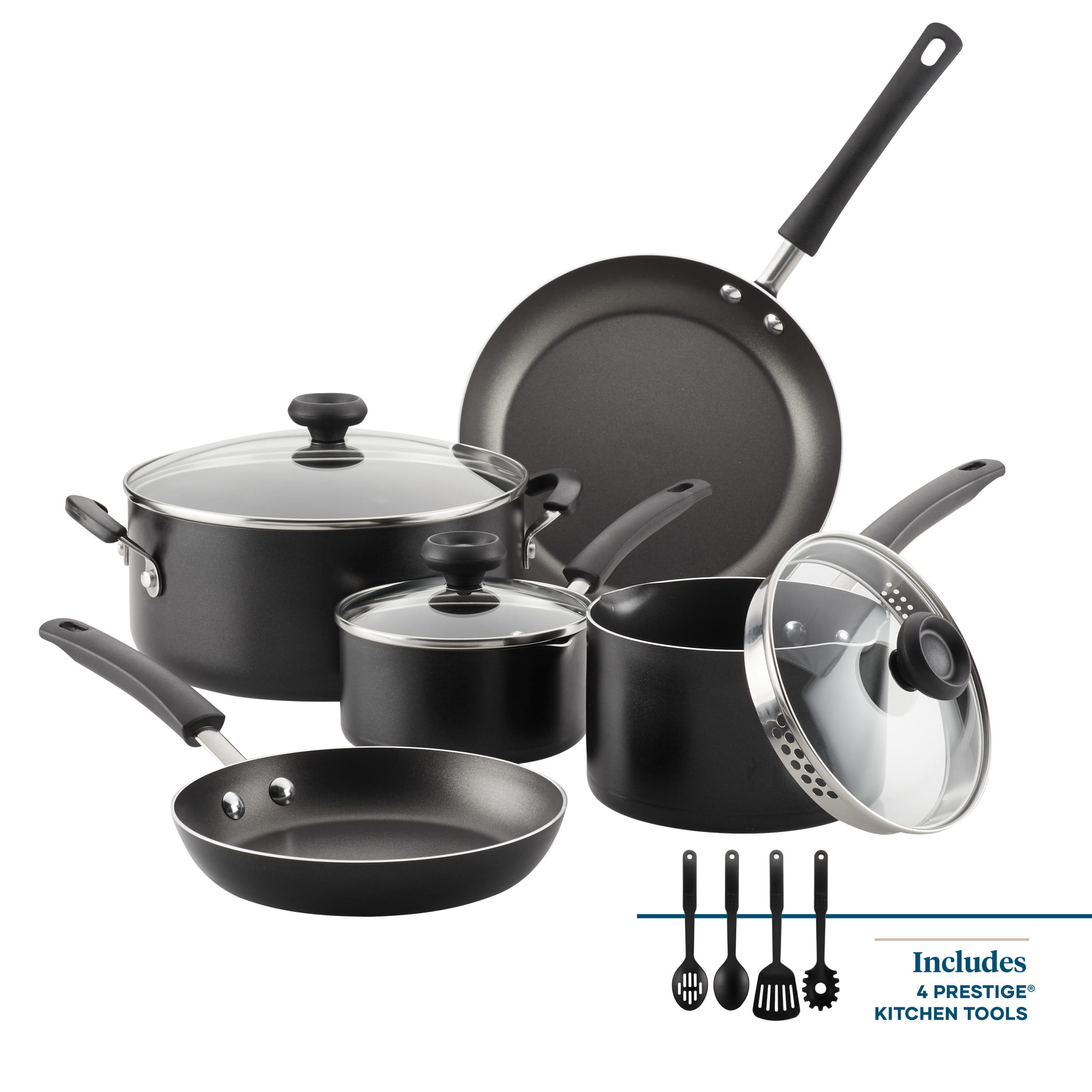 

Farberware 12-Piece Easy Clean Nonstick Pots and Pans Cookware Set