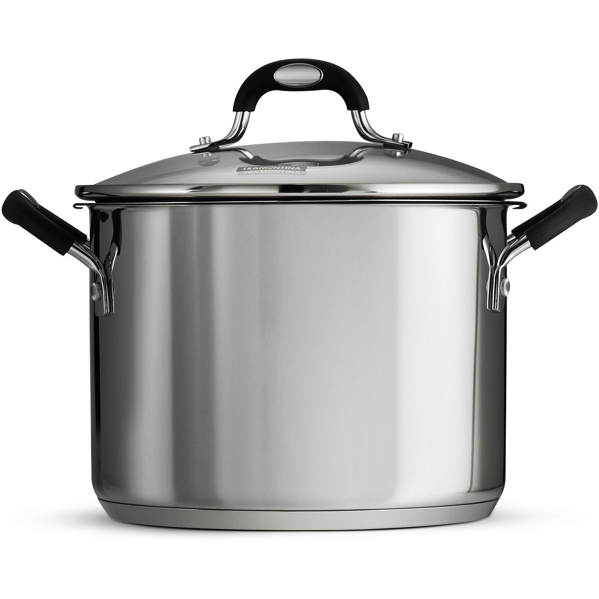 

Tramontina Lock-N-Drain Stainless Steel 6 Quart Covered Stock Pot 3 Count