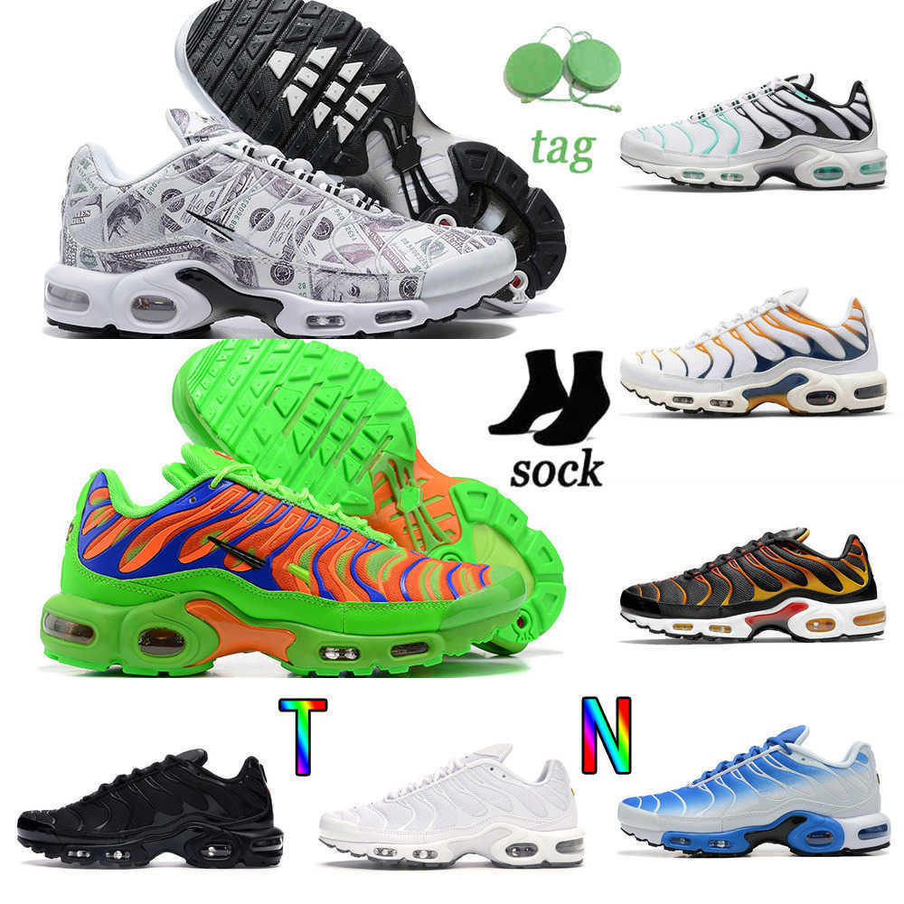 

2023 Newest Tn Plus Running Shoes For Men Women University Blue Oreo Black Sunset Gradient Hyper Jade Mens Outdoor Tns Sports Trainers Sneakers Triple Atlanta, 40-46 white black
