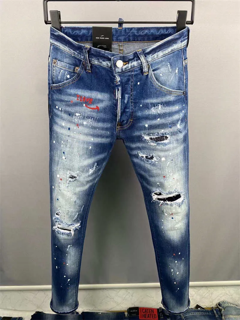 

Dsquare jeans 2022 New Arrivals D2 Mens Luxury Designer Denim Jeans Holes Trousers Dsquare Jeans COOLGUY Biker Pants Mens Clothing 2#9 VvB, 9850