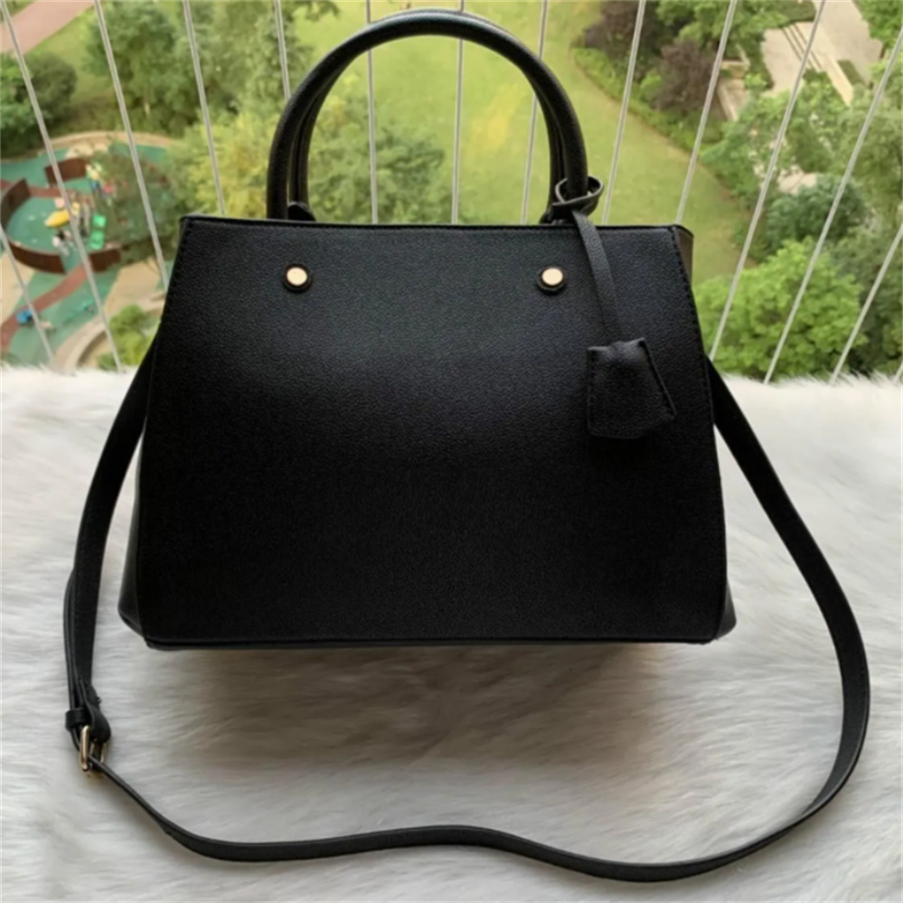 

2023 Designer Luxury Satchel Messenger Handbag Leather Strim Handles with Shoulder Strap Crossbody Bag French bag Purse Crossbody Bag Purse, Black