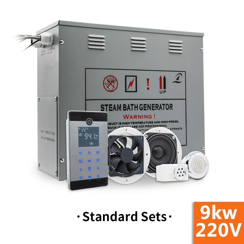9KW/240V Bath Toilet shower steam generator wet Sauna bath generator for Bath & Toilet Supplies brass auto drainage-image-399658490