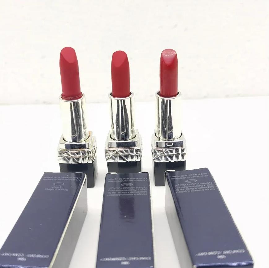 

Brand Lipstick Rouge 3 Colors 888 999 matte 999, Rose red