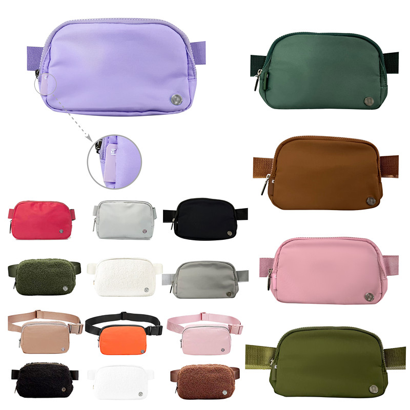 

Fashion Luxury everywhere lulu belt Bag Waist Bags fanny pack designer bumbag Womens Nylon mens bum chest sports clutch yoga bag Shoulder Cross body handbags Wallets