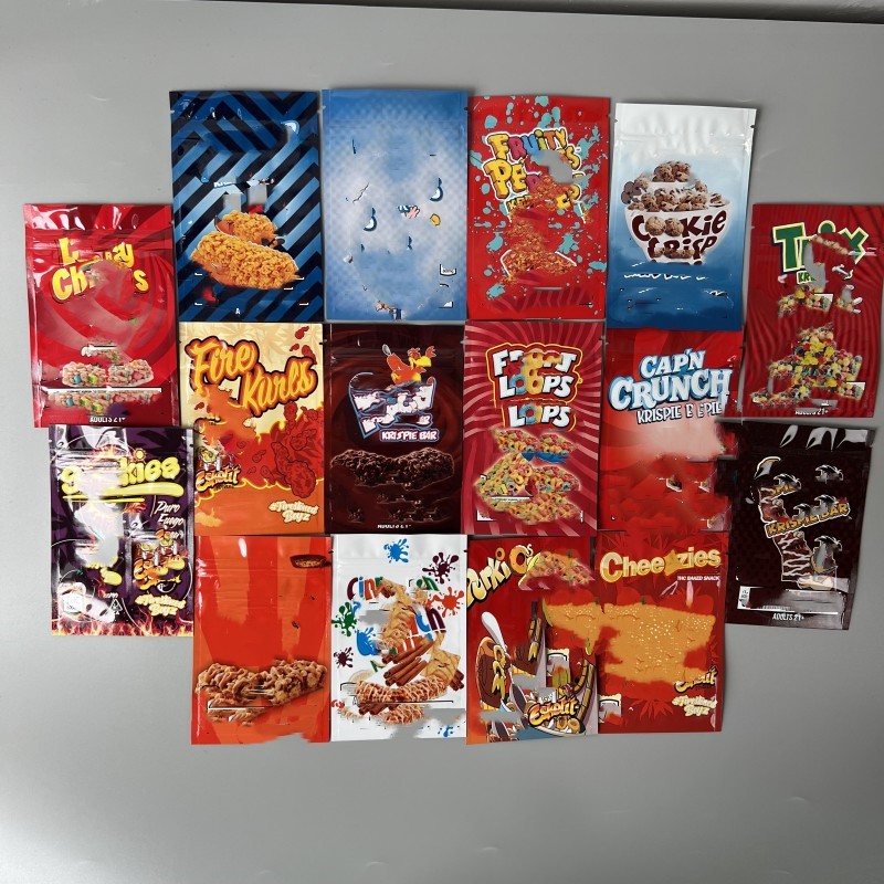 

Smell Proof Plastic Mylar Bags Edibles Backpack Boyz Cookies Runty Gelato Zerbert Special Die Cut Shaped Bags Zipper Flower Cali Packs