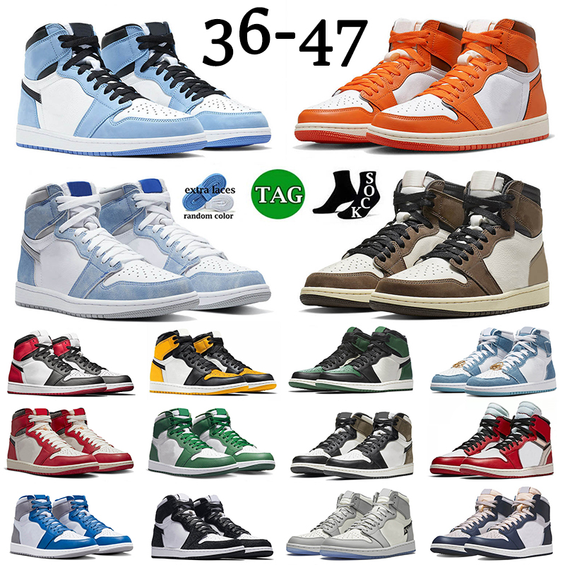 

Basketball Shoes 1s OG Trainers Size 13 Jumpman 1 University Starfish TS Mocha Hyper Royal Black Toe True Blue OW Chicago Twist Taxi Lost Found Sneakers Mens Women, 29