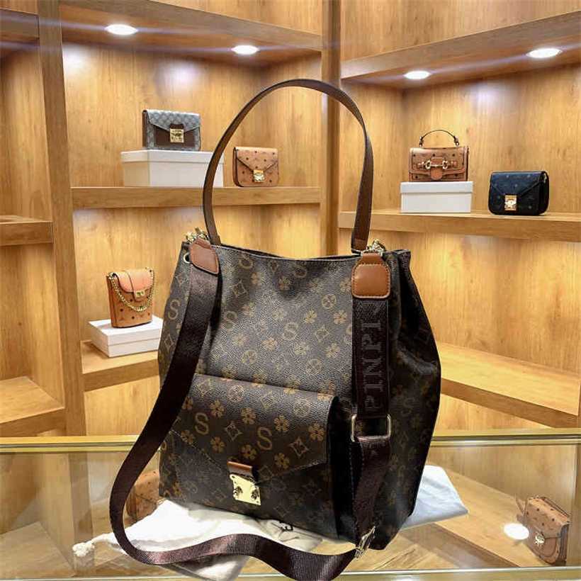 

20% OFF Handbag High quality 2023 new bag women's Korean version Messenger Tote trend sense shoulder, Brown5