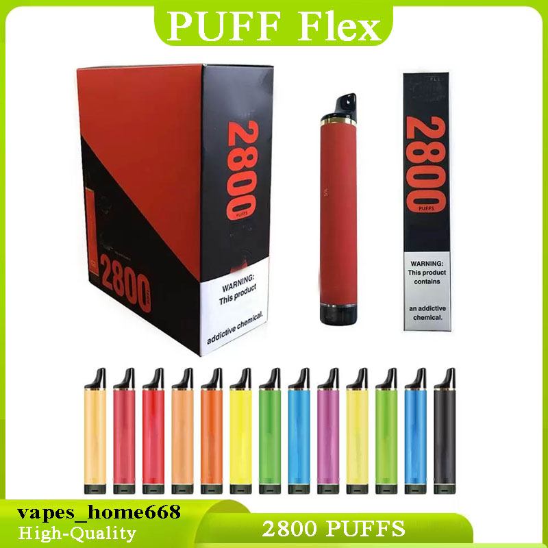 

NEW Original Puff Flex 2800 Bars disposable vape pen E Cigarette kits 2% 5% 2800 puffs 8ML prefilled 28Colors VS xxl filex max 5000