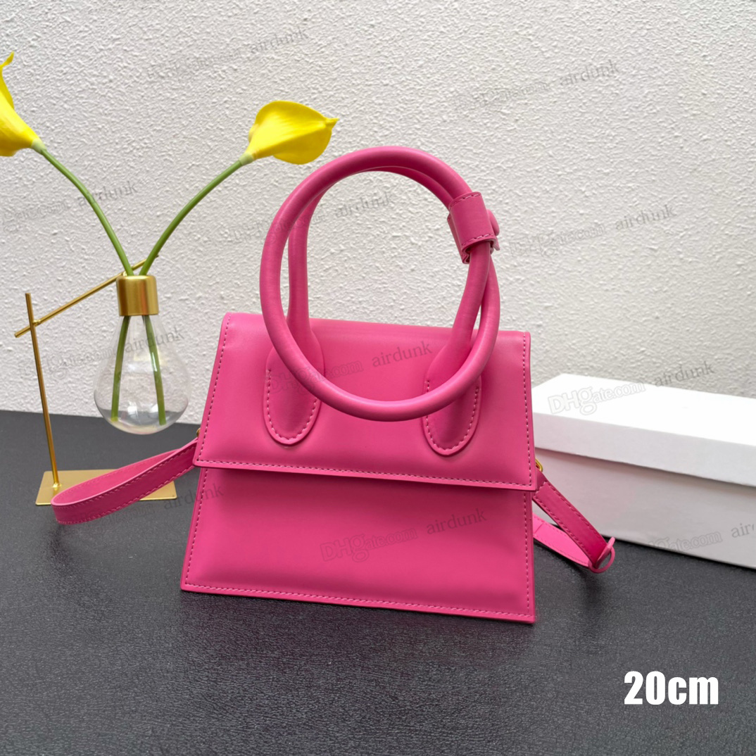 

20cm smooth leather women bags purse handbag designer split leather small bag hand coin flap womens le chiquito bag with box 2023#, 20