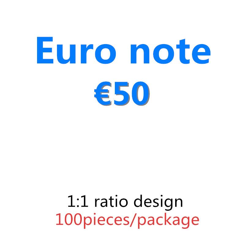 

Fake Dollars 50 100pcs/pack Money Bar Prop Movie Banknote Euro Paper Copy 03 Pretend And Best Vleet