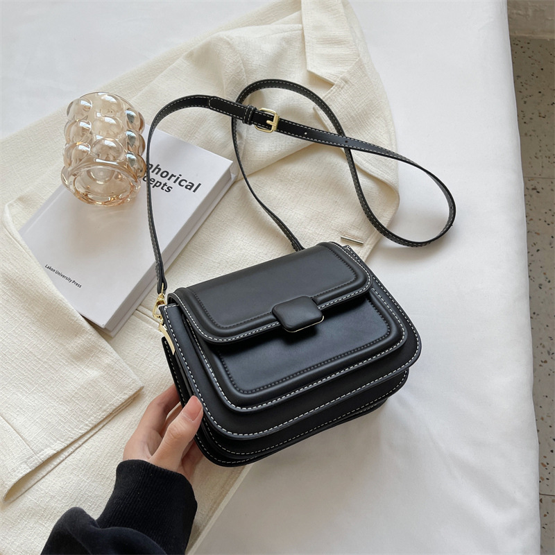 

Women Inclined Shoulder Bags Fashion casual Womens Bag Small Handbag Totes High-capacity PU leather Large volume wholesale Girl Mobile Phone Bag Black A1, White