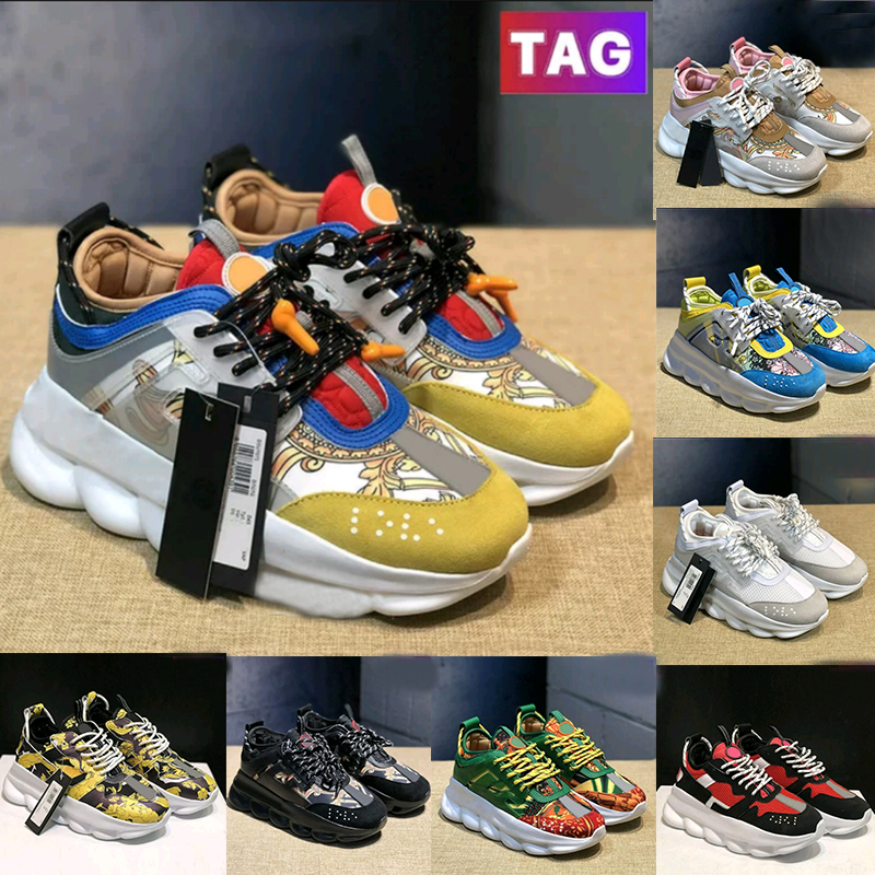 

Top ltaly Casual Shoes Chain Reflective Height Reaction sneakers triple black white pink bluette gold multi-color suede Clash beige grey men women Sneaker, 03-triple white