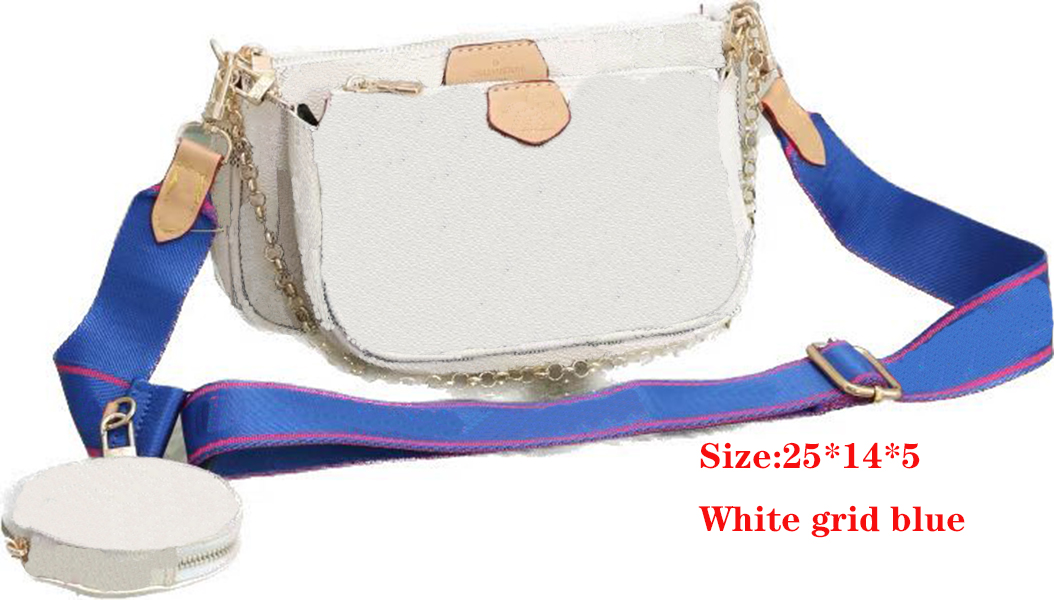 

3pcs purse Shoulder Bags three piece set purs classic handbags women bag leather lady messenger satchel cross body package M4484 MULTI POCHETTE 0414, 10