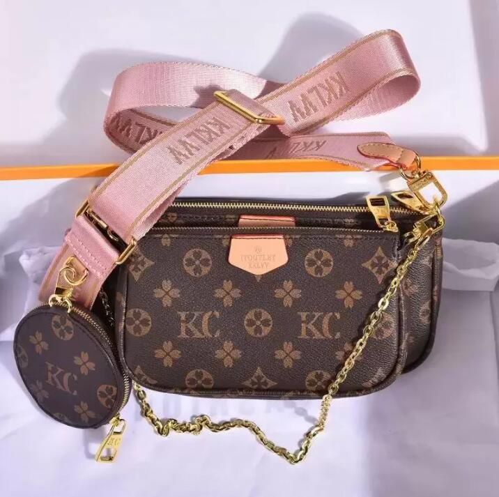 

3pcs/lot Women Crossbody Purse Messenger Bags Handbags Flowers Designers Shoulder Lady Leather bag Women's Dust Clutch bags, Blue