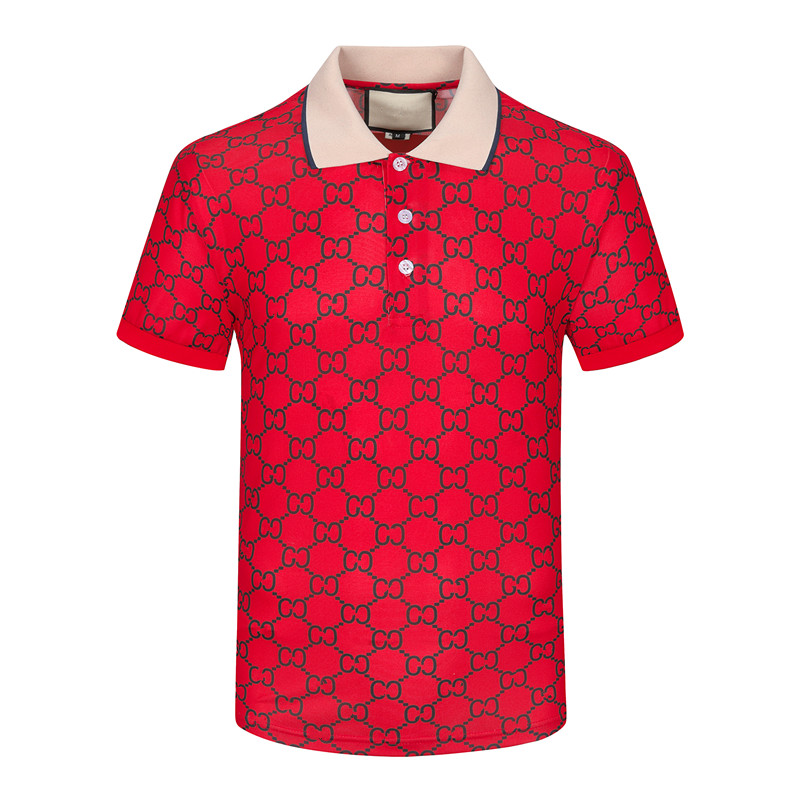 

designer stripe polo shirt t shirts snake polos bee floral mens High street fashion horse polo luxury T-shirt 882