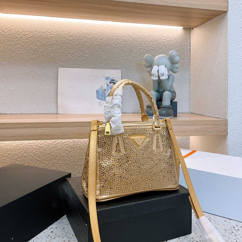 

Tote Bag designer totes handbags women luxury rhinestones bag Elegant Pink Shoulder Crossbody work bags lady purse 230208, Silver