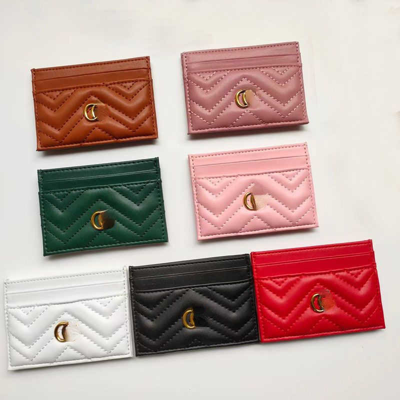 

Luxury Designer Change Purse Card pack Cow Pickup Bag Women's Cards New Light and Thin Certificate Bank Net Red the Same Leather Clip Is Simple Factory Direct Sale, Gift box packing