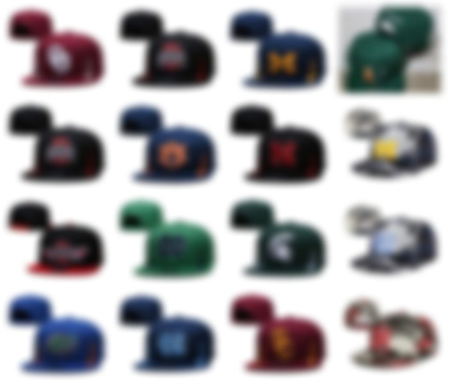 

2022 All Team Fan's NCAA USA College Baseball Adjustable Hat Mix Colors  Purple Blue Red Color Flat Bill Base Ball Snapback Caps Bone Chapeau BT-05