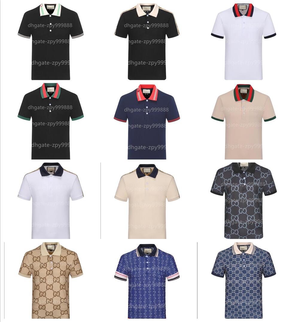 

Mens Stylist Polo Shirts Luxury Italy Men Clothes Short Sleeve Fashion Casual Men's Summer T Shirt Many colors are available Size -3XL--G, 888
