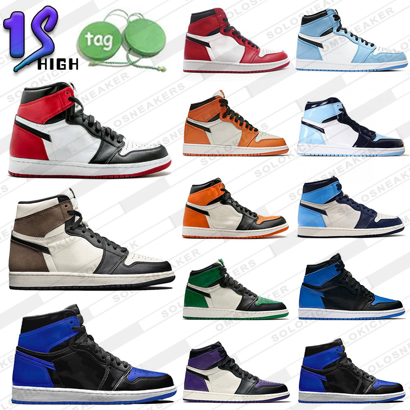 

1 Jumpman High Og 1s Basketball Shoes Mens Womens Starfish Chicago Lost and Found Bred Diamond Mid Shadow Denim Red Blue Mint Gorge Green Dark Mocha J1 Designer Sneaker