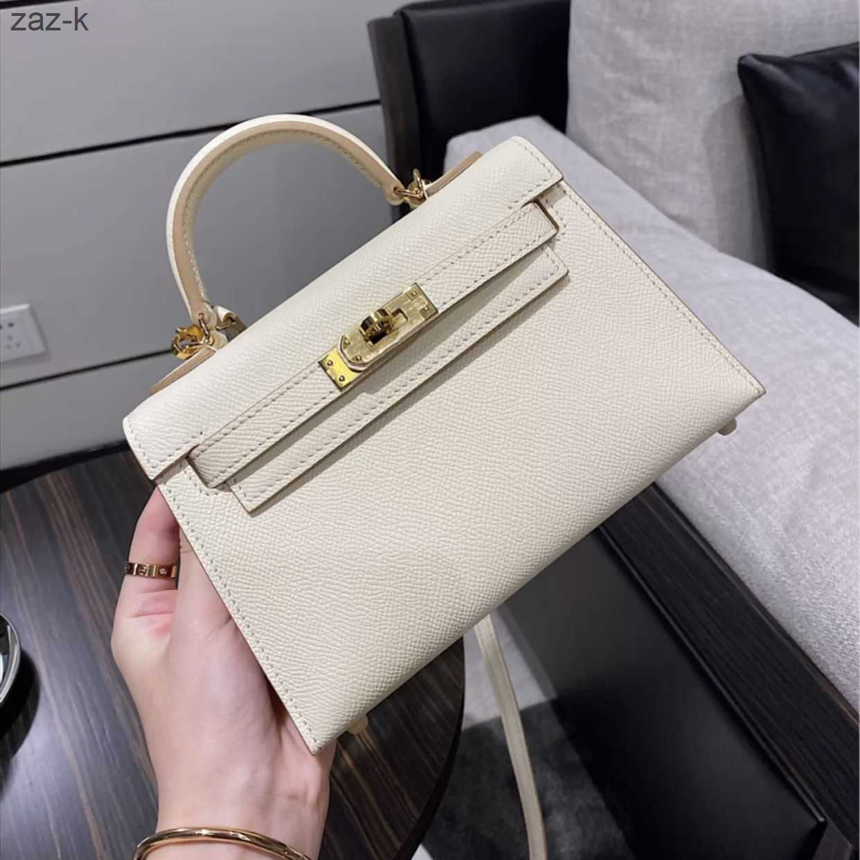 and 2023 Bag Kellies Designer Spring Bags Herme Summer Leather Second Generation Mini Cowhide Small Classic Fashion Single Shoulder Messenger